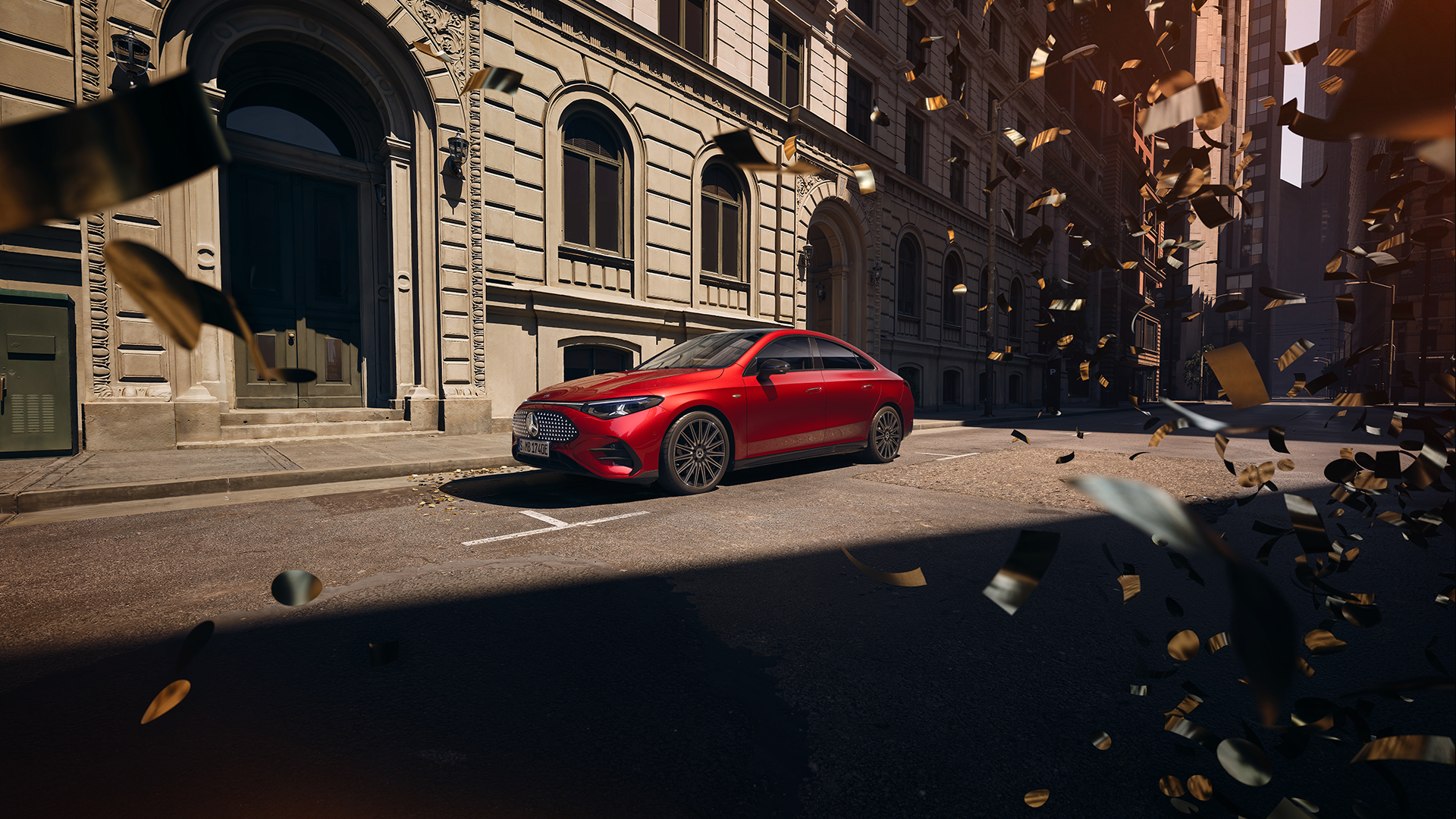 Uus Mercedes_Benz CLA tänaval sõitmas